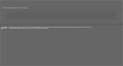 Desktop Screenshot of contactoparanormal.org
