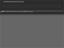 Tablet Screenshot of contactoparanormal.org